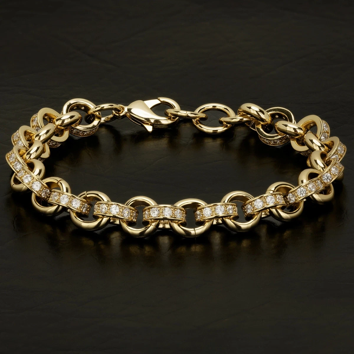 Belcher bracelet with diamonds sale