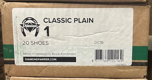 10 Paar (20 Schuhe) Diamond Farrier DC1B Hufeisen Hufeisen - Größe 1 - Bild 3 von 6