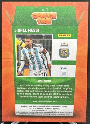 Lionel Messi 2023-24 Panini Donruss Soccer Crunch Time #1 | eBay