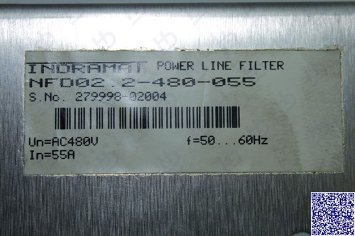 Indramat mains filter / 3xAC 480V, 55A, NFD 02.2-480-055 - Picture 2 of 2