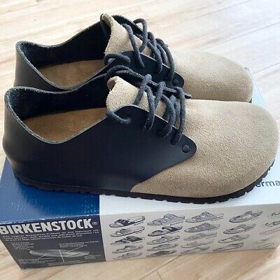 Birkenstock MAINE Lace Up Shoes Suede Leather Taupe Hunter Birkenstock MAINE Lace Up Shoes Suede Leather Taupe Hunter