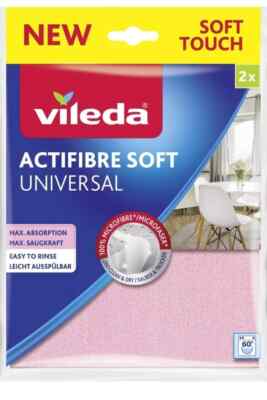 VILEDA ACTIFIBRE Universal Soft TUCH NEU MICOROFIBRE x2