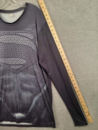 FunCool Superman Long sleeve Shirt Tight Fit Very Good Condition 4XL - Picture 4 of 7