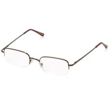 Foster Grant HARRISON BRN Men's Semi-Rimless Reading Glasses 2.75