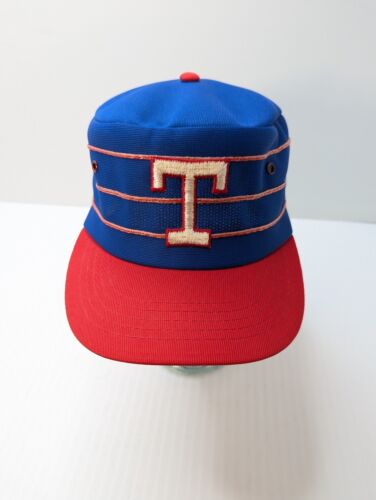 Rare Vintage Sports Specialties Texas Rangers Pillbox Snapback Hat Cap MLB - Picture 2 of 8