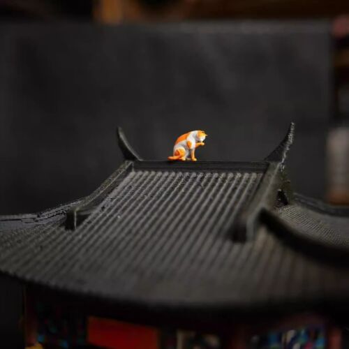 1/64 Scale Painted Leisurely Cat Miniatures Ornaments Model For Car Vehicles - Picture 7 of 10