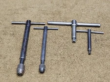 Lot 4 Tap Wrench T-Handle Tool Set T-17 T-16 Threading Lathe Adjustable Plug