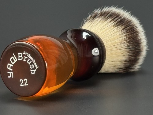 Yaqi Synthetic Vegan Shaving Brush, Cola Handle Resin 22mm Knot SKU R1809 - Picture 4 of 9