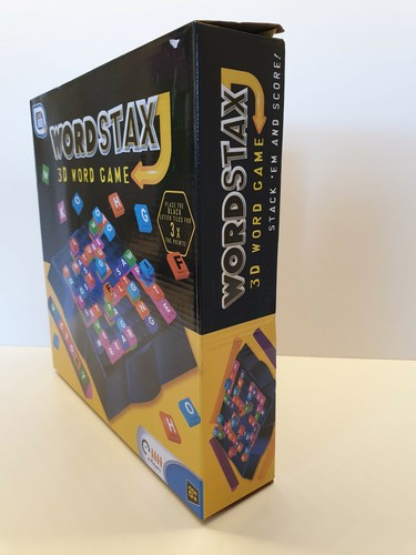 Word Stax 3d Board Game Stack Letters Score Scrabble Family Fun Children Kids - Picture 7 of 9