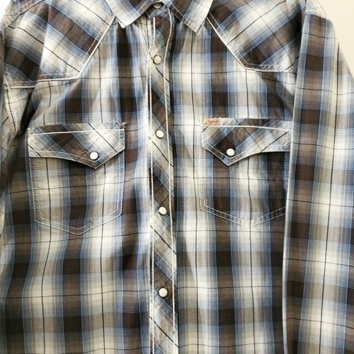 Rafter C Cowboy Collection Pearl Snap Long Sleeve Western Shirt Mens Size XL - Picture 6 of 7