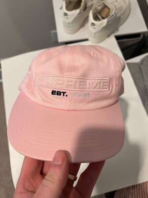 Supreme NY Embossed 6 Panel Hat - Pink S/S18 Strapback | eBay