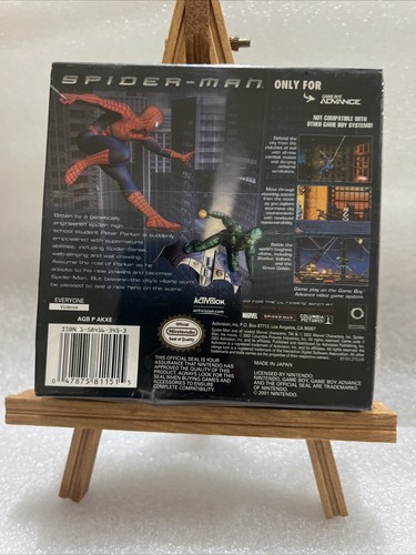 Spider-Man (Nintendo Game Boy Advance, 2002) Neu Sealed (Verpackung beschädigt) - Bild 6 von 13