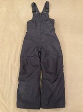 Lands end 6 Grey snowsuit bibs overalls boys girls snow pants