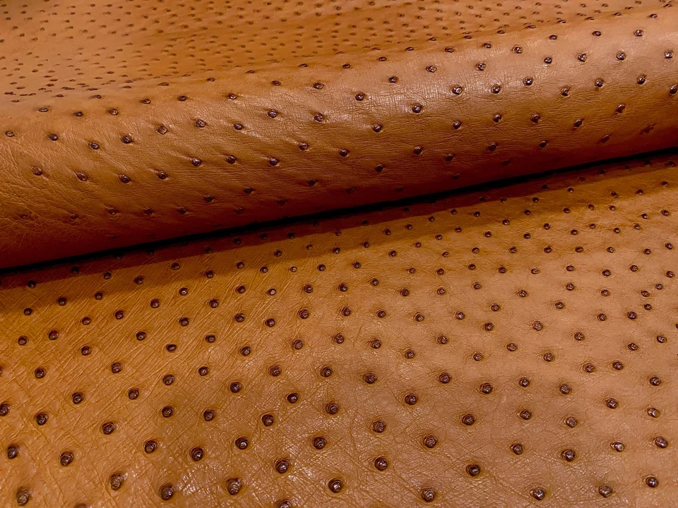 Ostrich Leather Hide Cognac Color SF - Image 3 of 4