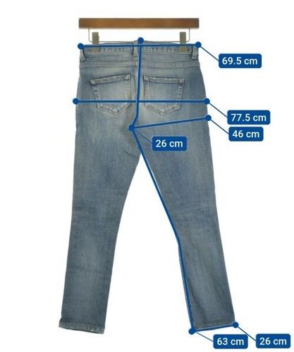SAINT LAURENT PARIS Denim Pants Blue(Denim) 24(Approx. S) 2200552127196 - Picture 7 of 7