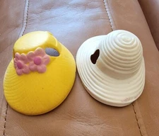 2-Vtg My Little Pony Hasbro G1 Brush Me Beautiful Boutique Replacement Hat