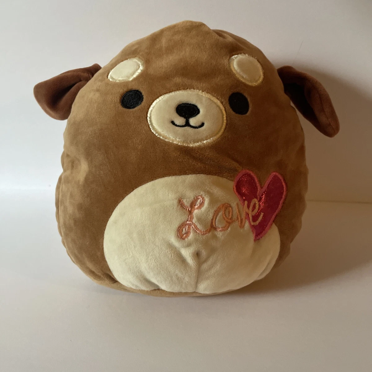Squishmallow Puppy Eyes Brown Duffy Love 8