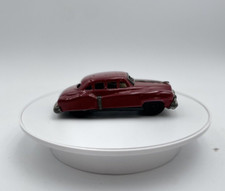 Vintage Tin Line Mar Japan Friction Motor Toy Car Maroon