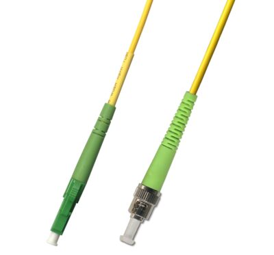 10M (32.8ft) OS2 LC/APC to ST/APC Fiber Optic Cable Simplex Singlemode 9/125