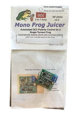 Tam Valley Depot MFJ003U Mono Frog Juicer v2.0 - 2 to 7 amp - Single Turnout DCC