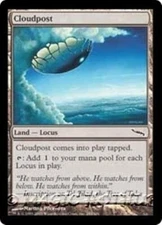 CLOUDPOST Mirrodin MTG Land  Locus Com LP/EX