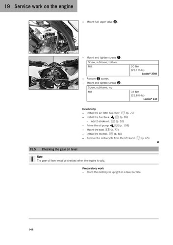 Guía de libros manual del propietario de KTM 2025 150 XC-W EE. UU. - Imagen 21 de 24