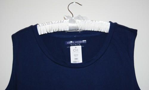 NWT Amazon Essentials Women's Plus Navy Blue 2pc Knit Slvls Long Pajama Set 1X - Picture 4 of 11