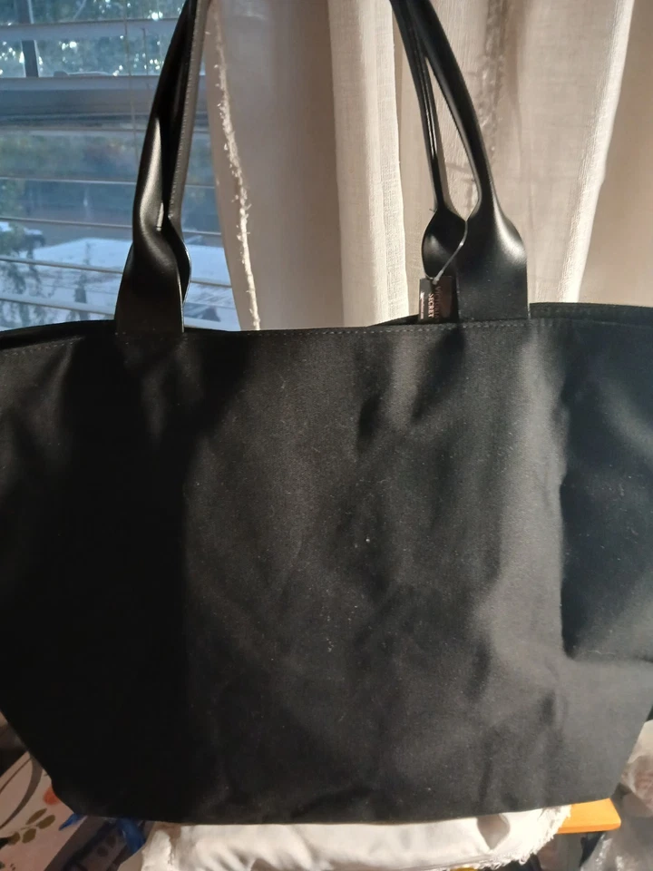 Victoria’s Secret Sequin Bling Tote Bag Weekender Black Silver 22 x 13 - Image 4 of 4