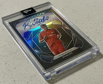 Rivaldo Auto Signed 2020-21 Panini Obsidian Soccer /75 Olympicos