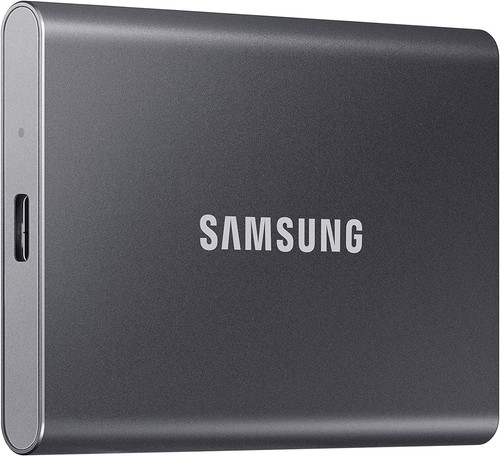 Samsung T7 Portable SSD - 2 TB - USB 3.2 Gen.2 External SSD Titanium Grey (MU-PC - Photo 4/10