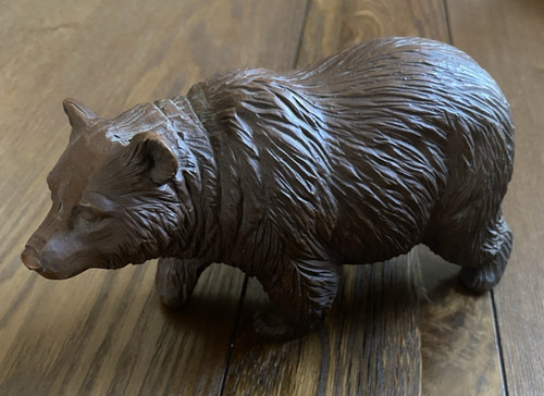 Vintage 1987 Red Mill Bear Figurine Rustic Cabin Lodge Decor