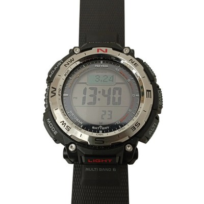 Casio PRW-3400-1JF Pro Trek Digital Watch Black Used From Japan