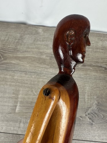 Folk Art Primitive 20th Century 14" Figural Man Americana - Picture 6 of 7