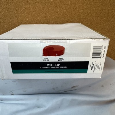 Water Source 6'' Well Cap Cast Iron Body Low Profile WC622 New #2096
