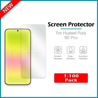 1-100 LOT LCD Ultra Clear HD Screen Protector for Phone Huawei Pura 90 Pro
