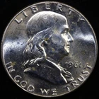 1961-D Franklin Half Dollar 90% Silver Brilliant Uncirculated #F11