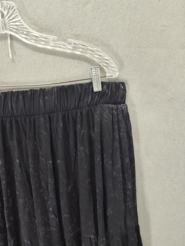 Torrid Skirt Womens 2X Black Super Soft Knits Pull On Tiered Flowy Pockets New - Picture 3 of 18
