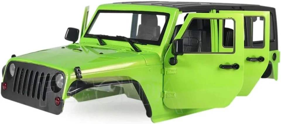 RC Car Hard Body Shell Kit - 313mm Wheelbase - Light Green - Image 3 of 4