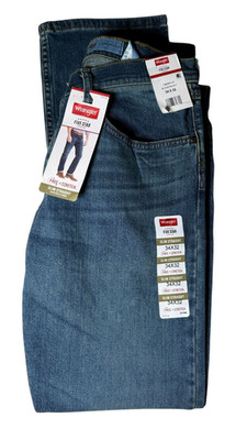 Wrangler Five Star Premium Slim Straight Jeans 34x32 Free To Stretch Denim