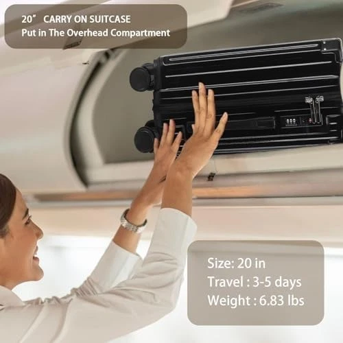 Maleta de mano Noble aprobada por la aerolínea TSA (20 pulgadas) Foto 3 de 3