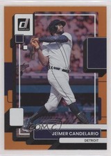 2022 Panini Donruss Holo Orange Jeimer Candelario #86 0nr3