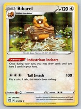Carta Pokemon Bibarel 121/172 Holo Rara SWSH09: Stelle Brillanti - NM