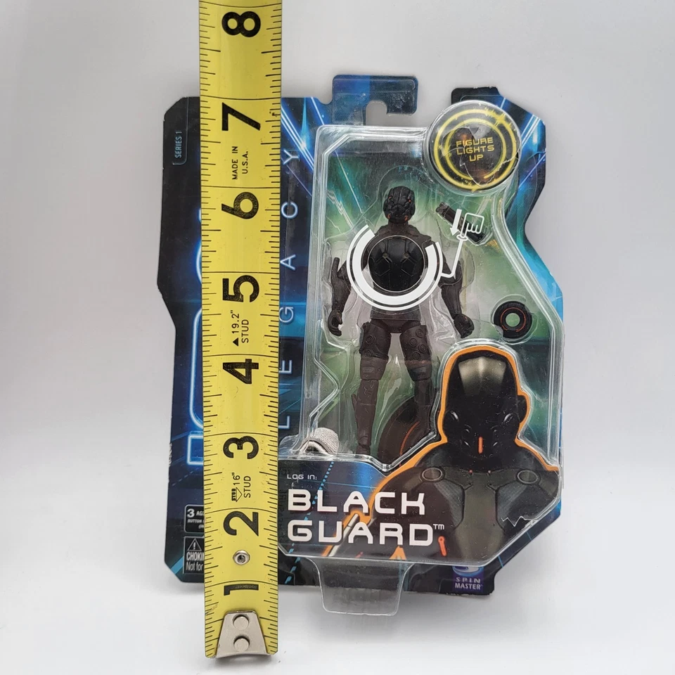 Figura de acción Disney Tron Legacy Black Guard serie 1 Spin Master 2010 Foto 4 de 4