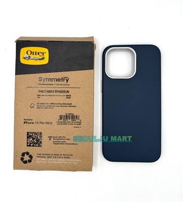 OtterBox iPhone 15 Pro Max Symmetry Cactus Leather MagSafe - Riverside Blue