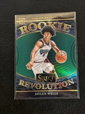 Jaylen Wells RC GREEN PRIZM Rookie Revolution 2024-25 Panini Select NBA Memphis 