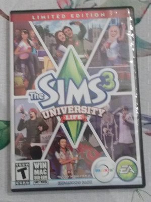 Sims 3: University Life (Windows/Mac, 2013) Limited Edition with Serial Key Code