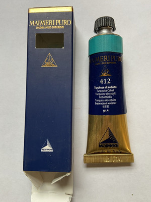 Maimeri Puro Oil Paint 40ml New in Box Turquoise Cobalt  40% off List Price