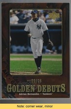 2001 Upper Deck Gold Glove Golden Debuts Finite 23/25 Adrian Hernandez READ 0t2