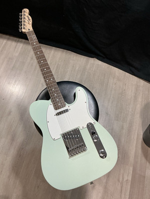 Squier Telecaster Green Electric Guitar Rosewood Fretboard RH 21-Fret 6-String
