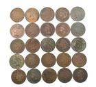 Lot 25 1800's 1880 1881 1886-1889 Indian Head Cent Coin Collection 1/2 Roll *661